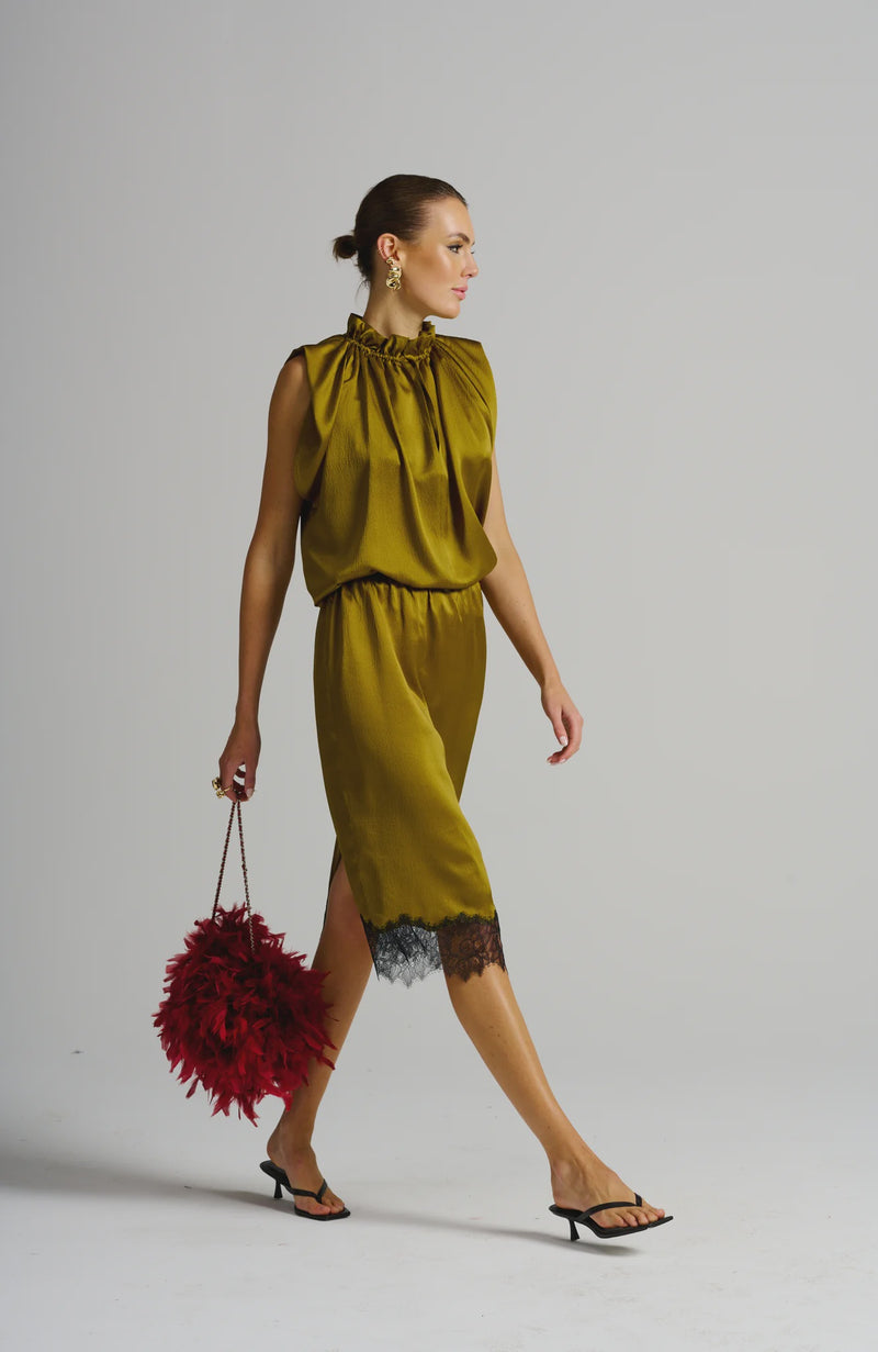 Le Cocktail Skirt, Olive