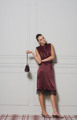 Le Cocktail Skirt, Burgundy