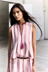 Ilio Nema Odin Pant, Pink Mykonos Stripe