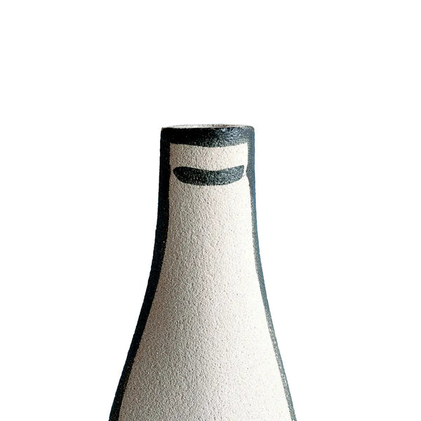 Ceramic Vase 'Morandi Bouteille' Black