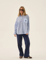 Araminta James Palermo Shirt, Sea Blue