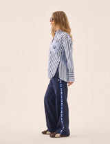 Araminta James Palermo Shirt, Sea Blue