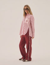 Araminta James Pomodoro Twill Pant, Burgandy