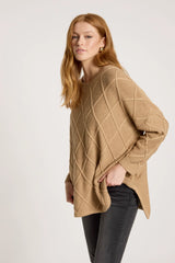 Eb&Ive Liora Relaxed Jumper, Mocha