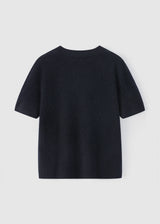 Brushed Short Sleeve Knit, Ink