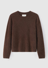 Brushed Long Sleeve Crew, Mink