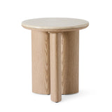 Carlyle Brown Marble Side Table