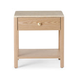 Carlyle Brown Marble Bedside Table