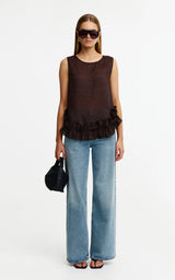 Kinney Lola Top, Chocolate