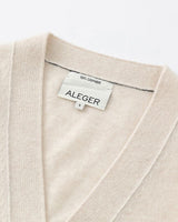 Cashmere Seam Detail Cardi, Pearl Shell