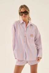 Ajja Stripe Shirt, Lavendar