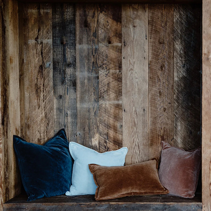 Eadie Lifestyle Evelyn Velvet Cushion, Nutmeg