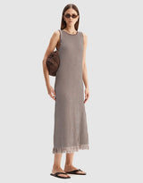 Elka Collective Alessandra Maxi Dress, Chocolate Stripe