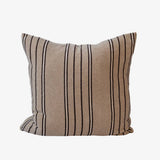 Eadie Gramercy Cushion, Natural/Black/White Stripe