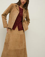 Yerse Suede Jacket, Camel