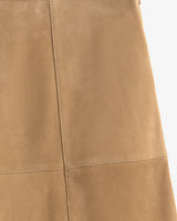 Yerse Suede Midi Skirt, Camel