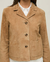 Yerse Suede Jacket, Camel