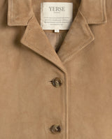 Yerse Suede Jacket, Camel