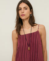 Yerse Striped Midi Dress