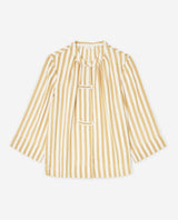 Yerse Stripe Shirt, Camel