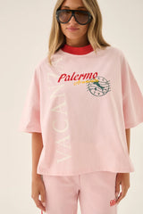 Araminta James Vacanza Short Sleeve Tee, Pink