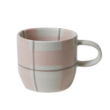 Robert Gordon Mug 'Cat's Pyjamas' Mug, Blush & Grey Check