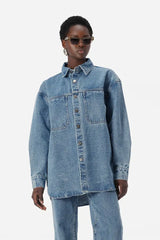 Elka Collective Odin Denim Shirt, Trinity blue