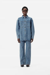 Elka Collective Odin Denim Shirt, Trinity blue