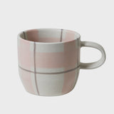 Robert Gordon Mug 'Cat's Pyjamas' Blush & Grey Check