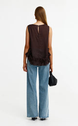 Kinney Lola Top, Chocolate