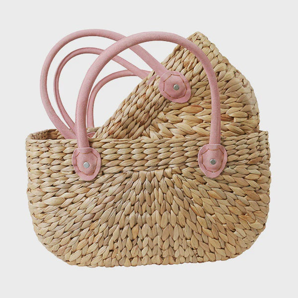 Harvest Basket Rosie Suede Handle