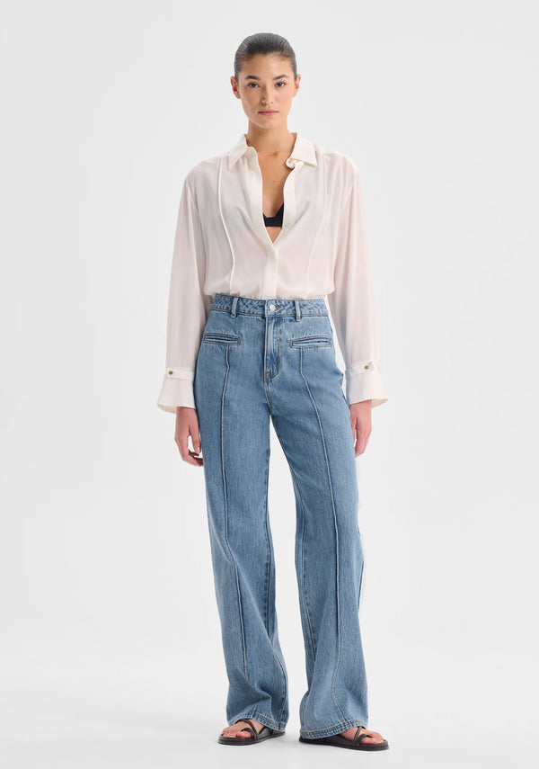 Morrison Chase Silk Shirt, Snow