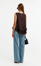 Kinney Lola Top, Chocolate