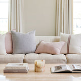 Luca Linen Cushion, Soft Musk