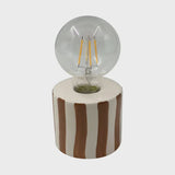 Brown Stripe Decorative Lamp