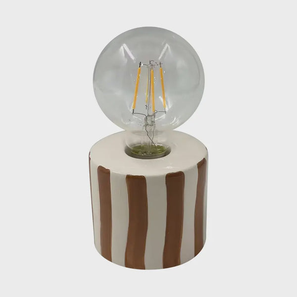 Brown Stripe Decorative Lamp