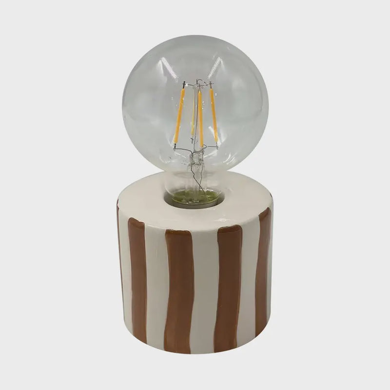 Brown Stripe Decorative Lamp