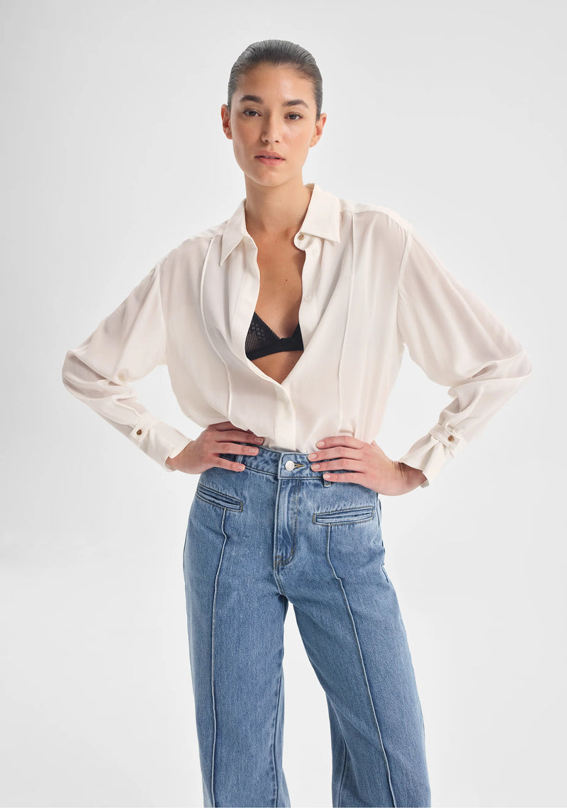 Morrison Chase Silk Shirt, Snow