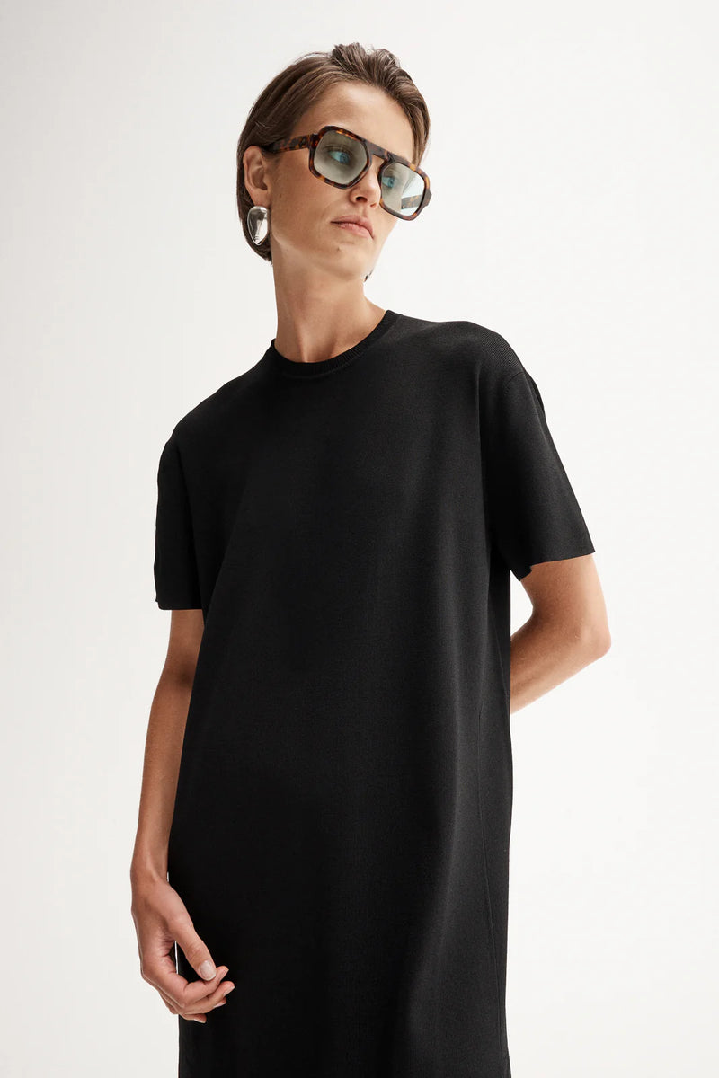 Elka Wilbour Knit Maxi Dress, Black