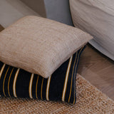 Eadie Gramercy Cushion, Midnight/Mustard/White