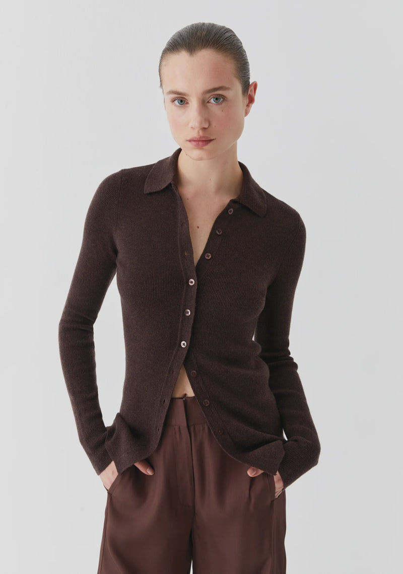 Morrison Loren Knit Cardigan Bark