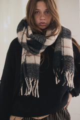 Mamapapa Scarf Checkers Black
