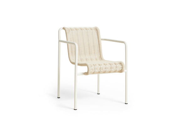 Palissade Cord Dining Armchair, Cream White