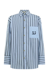 Araminta James Palermo Shirt, Sea Blue