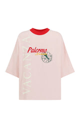 Araminta James Vacanza Short Sleeve Tee, Pink