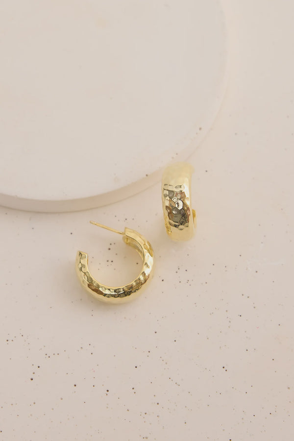 Thurston & Lovey Abby Hoop Earring, Gold