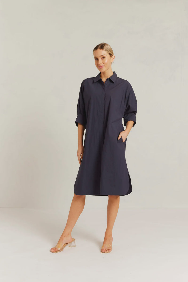 Alessandra Briar Dress, Navy