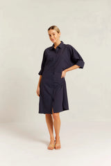 Alessandra Briar Dress, Navy