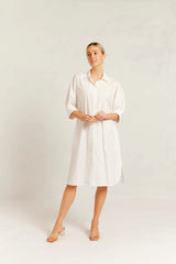 Alessandra Briar Dress, White