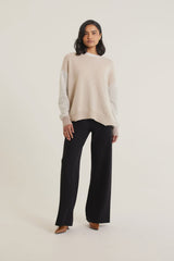 Alessandra Hudson Sweater, Biscuit